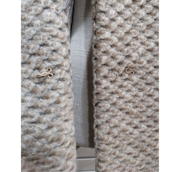 Joe's Erica Long Jacket Wool Mohair Blend in Tan Size S - Worn by Jessica Alba - Picture 10 of 12